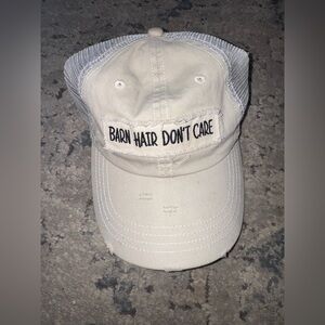 Idyllwind Miranda Lambert Cream 'Barn Hair Don't Care' Distressed Trucker Hat